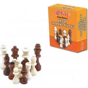 Star Ahşap Satranç Piyonu Ahşap No: 3