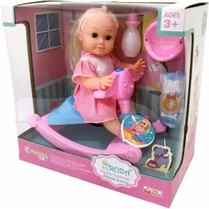 Panda Salıncaklı Konuşan Roza Bebek