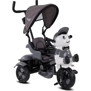 Babyhope Yupi Ebeveyn Kontrollü Üç Teker Bisiklet - Gri