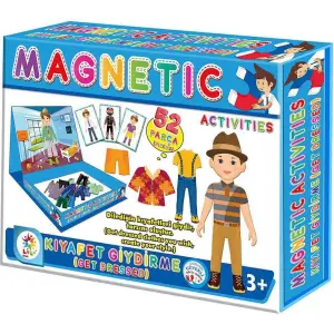 Manyetik Kıyafet Giydirme Aktivite Seti 52 Parça - Erkek