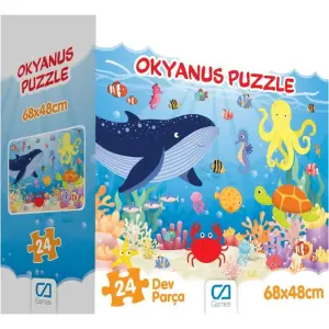 24 Parça Okyanus Puzzle 48X68 Cm