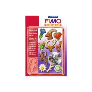 Fimo Mini Silikon Hamur Kalıbı Vahşi Doğa