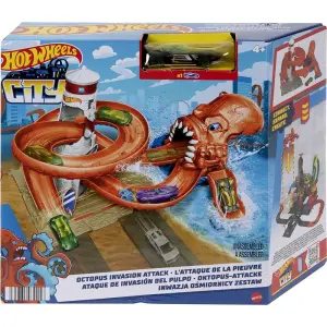 Hot Wheels Düşman Yaratıklar Ahtapot İstilası Saldırısı Oyun Seti HDR31