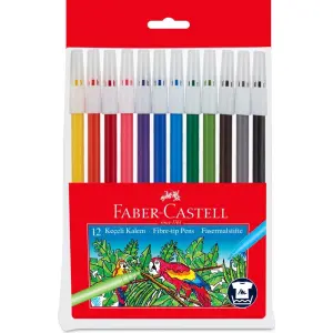 Faber Castell Yıkanabilir Keçeli Kalem 12 Renk