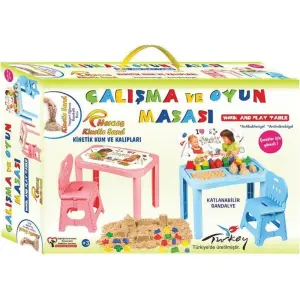 Heroes Kinetik Kumlu Çalışma ve Oyun Masası - Pembe