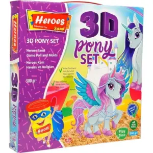 Heroes Sand 3D Pony Oyun Kumu Seti 500 Gr