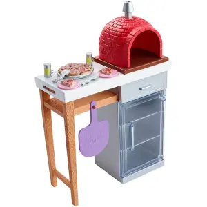 Barbie'nin Ev Dışı Aksesuarları Pizza Fırını FXG39