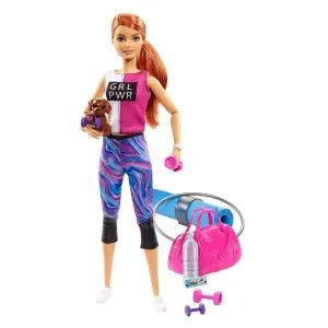 Barbie Spa Günü Bebekleri Kızıl GJG57