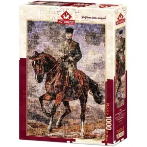 Art Puzzle 4406 Gazi Mustafa Kemal Sakarya İsimli Atıyla 1000 Parça
